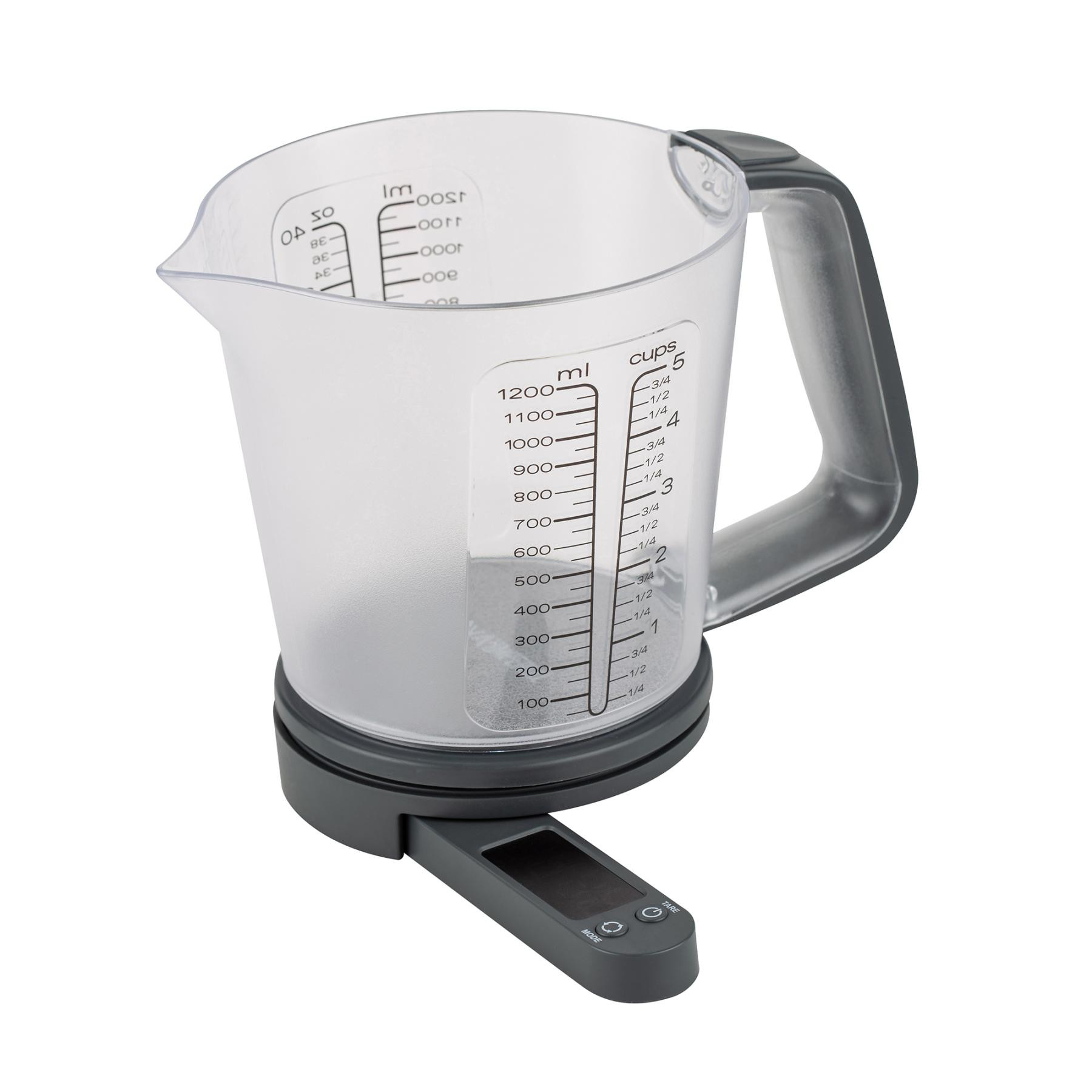 Cantar digital de bucatarie, cana gradata, maxim 5 kg, functie TARA, indicator baterie descarcata si supraincarcare - imagine 6